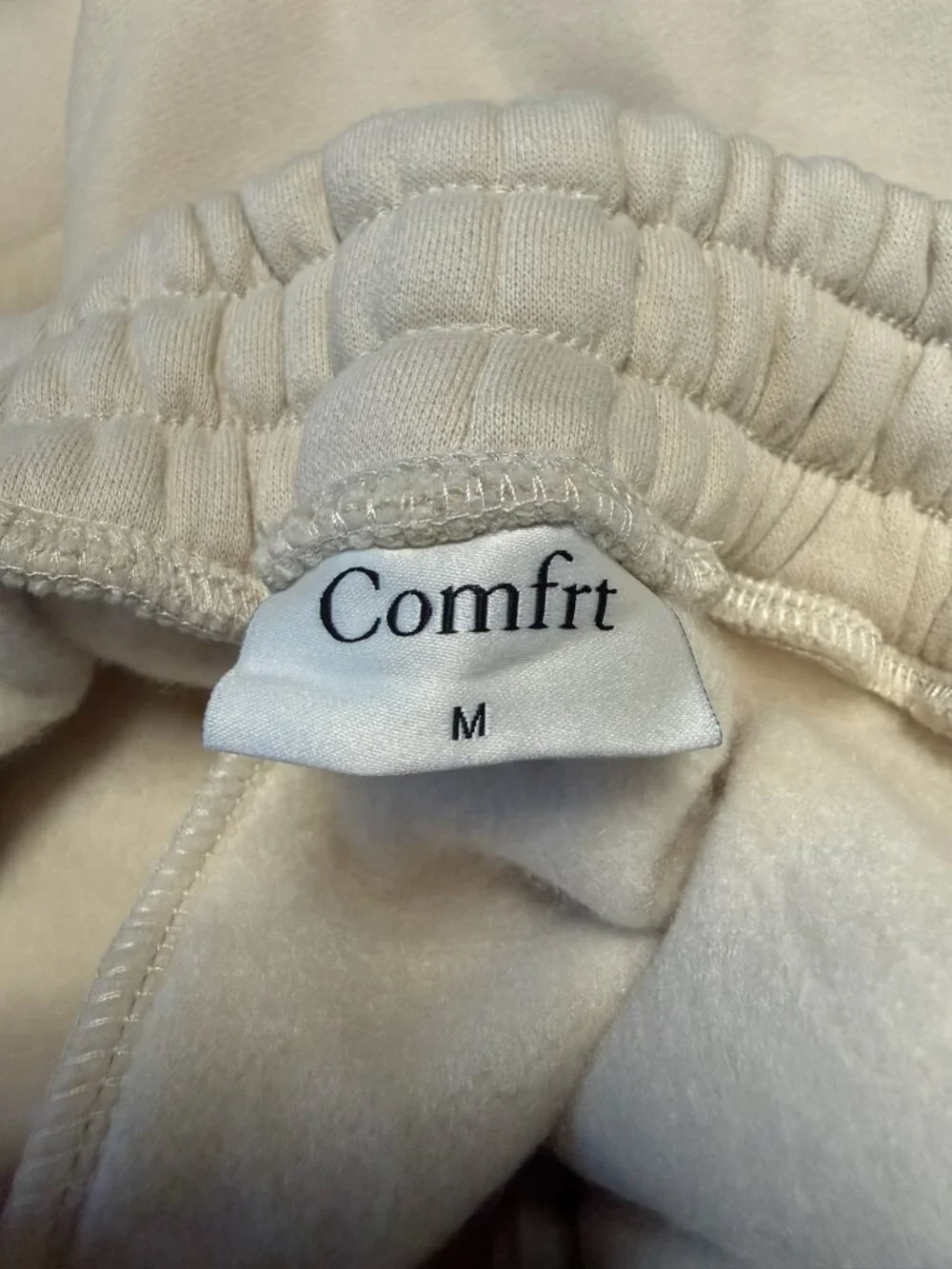 COMFRT Unisex Signature Sweatpant Size M In Bone